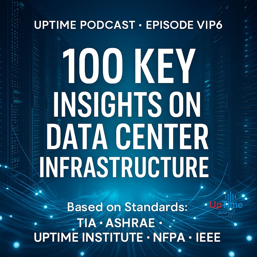 قسمت ویژه 6 – اقیانوسی به عمق یک سانتیمتر: 100 نکته و توصیه استانداردهای نگهداری مراکز داده